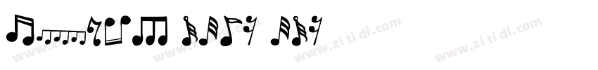 music note one字体转换
